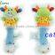 Babyfans Animal Shape Stuffed Plush Baby Rattle Toy Teeth Funny Baby Toys