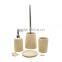 Natural Polyresin sandstone bathroom accessories set for hotel and home