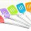 Hot Sale Food Grade Heat-Resistant Silicone Slotted Turner With Stainless Handle Utensils