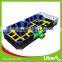 China Professional Manufacturer Trampoline with Foam Pit and Dodge Ball, Gymnastic Trampoline Cloth for Sal (5.LE.T8.409.132.00)