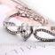 Hot Selling Heart Shaped Silver Plated Austrian Crystal Bracelet & Bangle Wholesale