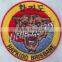 Directly factory tiger badge cheap 100% custom embroidery patches for garments