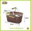 Polyester Collapsible fitness picnic basket insulated outdoor food basket