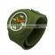 multi colors gents silicone slap watch for men water resistant with slap straps