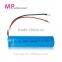 MP--18650 2200mAh 3.7V lithium ion rechargeable battery for connector
