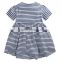 Summer baby girls cotton striped princess dress