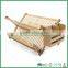 Fuboo Foldable Bamboo dish rack 2 tier dish drainer with utensil holder