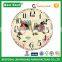 Country Style Silent Non-ticking Round Wooden Vintage Wall Decorative Clocks -12 Inches