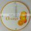 Glass wall clock, fashion wall mounted clock, decorative wall clock