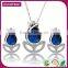 World Best Selling Products Blue Gemstone Rhinestone Jewelry Set