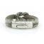 2016 New Real Leather Bracelet Snakeskin Stainless Steel Buckle Bangle