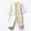 100 % Cotton Infant Unisex Knitted Striped Romper Newborn Baby Jumpsuit