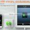 2015 innovative goods ABS fireproof travel charger support quick charger 2.0