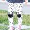 (CP607#white) The cheapest korean style children pants leather applique for protecting knee pretty pants