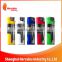 HL-09205S Electronic plastic solid color led refillable lighter