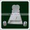 Customized White Marble Heart Shaped Headstones