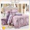 Queen bed wholesale 100% polyester 4pcs cheap home microfiber bed sheet