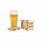 Wholesales handmade home set of 8 miniature pallet wood beer coasters