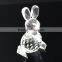 Animal theme crystal showpieces crystal rabbit in sale