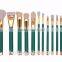 Hot Sell Professional Bamboo Handle High-quality 15PCS Real Goats Hair Makeup Brush Set With Pouch