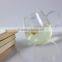 china supplier promotional gift decal logo clear borosilicate glass tea coffee cup with handle