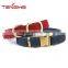 China supplier for pet collar frosted cow leather pet collar dog