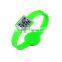customized printed qr code silicone bracelet,silicone bracelet