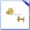 Factory custom make promotion shiny gold cufflink