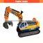 Funny crane truck toy cartoon mini crane toy for sale