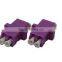 purple LC Duplex OM4 Fiber Optic Adapter/mm om4 lc fiber optic adapter