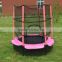 55 inch kid indoor bungee jumper trampoline with enclosure