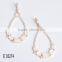 Fashion stock bijoux brass earring latest designs girls top costume jewelry