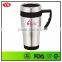 bpa free 16 oz double wall stainless steel mug with handle