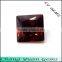 4x4mm Square Shape garnet color zirconia stone