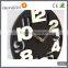 3D Big Digital Modern Contemporary Home Office Decor Round Quartz Wall Clock