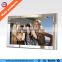 Bathroom LED backlight content updated by SD card magic advertising smart mirror
