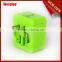 Multifunctional hot selling universal travel power converter adapter with usb charger