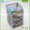EasyPag top quality 3 color metal mesh office school desk organizer with drawer