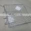 Iron material slatwall gridwall wire display basket