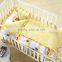 100% cotton Infant Kindergarten anti kicking sleeping bag quilt for four seasons detachable and washable yellow car style