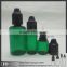 HD 5ml,10ml,30ml green child safety bottle light dark green bottle for eliquid ejuice plastic bottle with childproof cap