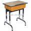 Comfortable and deluxe school single desk and chair in school furniture