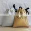 High quality custom luxury leather drawstring bag wholesale