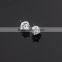 Super bright artificial diamond stud earrings in gold plating silver jewelry