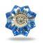 Cream Glass With Metal Work