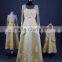 RSE630 Lace Long Sleeve Yellow Gold Bridesmaid Dresses For Children