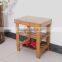 wooden bamboo footstool wholesale