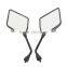 8mm Universal Wing Rear View Mirrors Side Pair For Suzuki Honda Kawasaki Yamaha