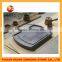 2016 Mongolia white metal stone tea plate made in China