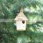 Environmental-friendly unfinished homemade wooden bird house